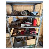 Metal Shelf and Contents of Truck parts