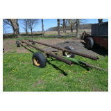 Homemade round bale trailer