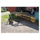John Deere 660 hay rake with dolly wheel