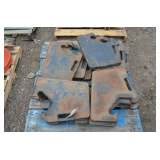 White Tractor Suitcase Weights