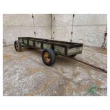 Mobile Feed Bunk, 16 ft. on John Deere running gear