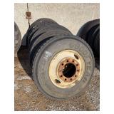11T22.5 Mounted truck tires and rims (6)