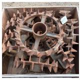 (10) Crowfoot Wheels 20'