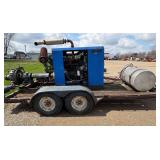 Cornell 4NHTB-F18DBK Manure Pump on Trailer