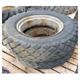 (2) 12.4 x 24 Turf Tires on 6 Loop Rims