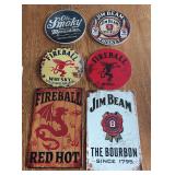 (6) Metal Signs