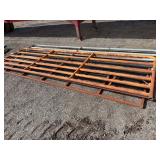 (3) Livestock Gates, round tube, 14 ft, 1 is a Sioux gate