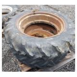 (2) 11.2 x 28 Tires on 6 Loop Ford Rims