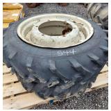 (2) 11.2 x 28 Galaxy Tires on Ford Rims