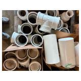 Numerous PVC fittings
