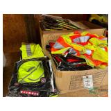 High visibility vests and hats