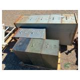 (3) File cabinets
