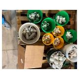 Pallet of PVC fittings
