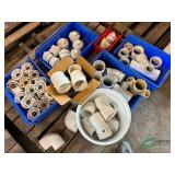 Pallet of PVC fittings