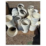 Pallet of numerous PVC fittings