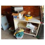 Desk and contents
