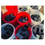 Numerous drain tile fittings