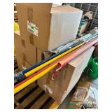 Boxes of 90 degree PVC fittings and handles