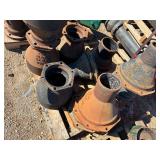 Numerous cast fittings
