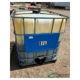 Half full used oil drum
