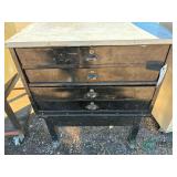 Steel cabinet and contents