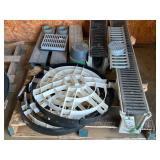 Pallet of drains, and grates
