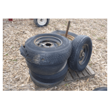 Pallet of Implement Wheels and Tires