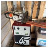 Echo Hedge Trimmer & Matco Battery Charger, bldg:locked