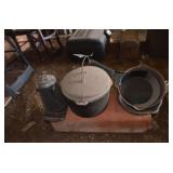 camp set, kettle, coffe pot etc