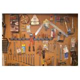 tools on the peg borad