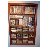 Collection of VHS Disney movies and books