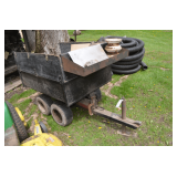 tandem axle lawn cart dump trailer