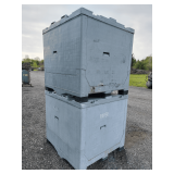 (2) Liquid Tight Totes w/ Removable Lids