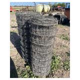 (1 1/2) Rolls of Field Metal Wire Fence 400+ feet x 47" tall, row:5