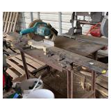 Miter Saw & Steel Table, bldg:locked