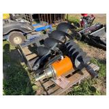 LandHonor Quick Attach Skid Steer Post Hole Auger with 12" & 18" bits, row:7