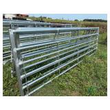 (3) Galvanized Livestock Gates, 14 ft