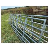 (2) Galvanized Livestock Gates, 16 ft