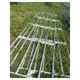 (2) Galvanized Livestock Gates, 14 ft