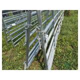 (2) Galvanized Livestock Gates, 16 ft