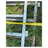(2)  Galvanized Alley Gates, 8 ft.