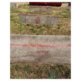 (3) Concrete feed bunks, 8 ft long