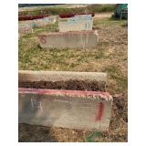 (6) Concrete feed bunks, 8 ft long