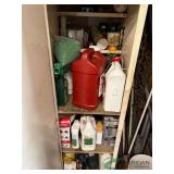 Contents of cabinet, bug spray and herbicide