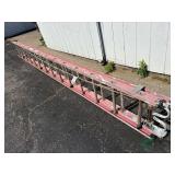Fiberglass extension ladder, 24 ft.