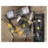 DeWalt Multitool, electric grease gun, corded Multitool and misc.