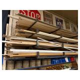 Contents of overhead shelves, Trim, edging and misc.