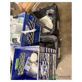 Totes of Door knobs, fittings and misc.