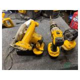 DeWalt Cordless tools, charger and batteries