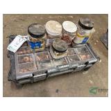 Parts box and misc. copper plumbing couplers